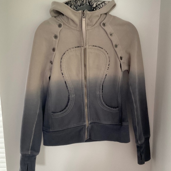 Lululemon Special Edition Dip Dye Ombré Scuba Hoodie Vest Size 6 - Picture 9 of 10